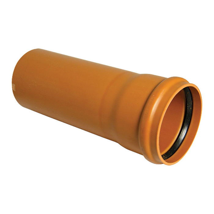 110mm Single Socket Pipe 3m