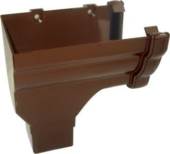 Classic Ogee Gutter Stopend Outlet Left Hand - 110mm X 80mm