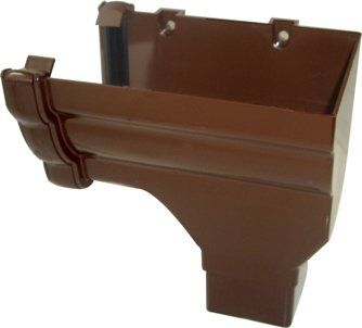 Classic Ogee Gutter Stopend Outlet Right Hand - 110mm X 80mm