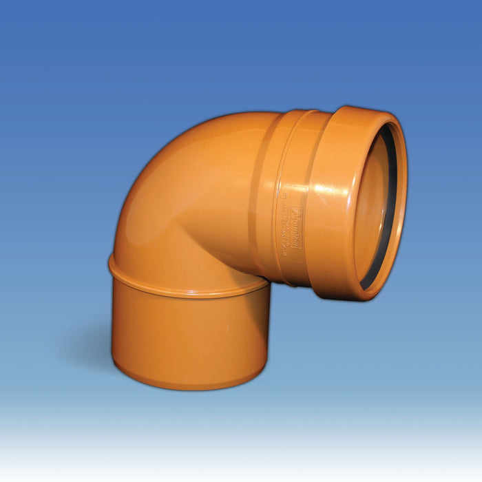 110mm Underground 90 Degree Single Socket Tight Bend