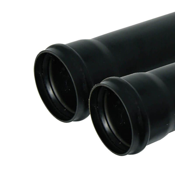 3M Socket Single Socket Pipe 110mm Soil Black